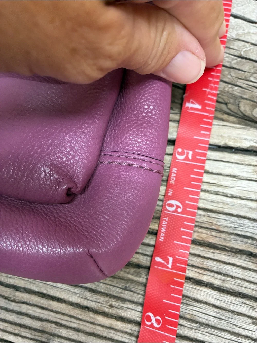 Authentic Coach Park Leather Swingpack Purple Crossbody F49170